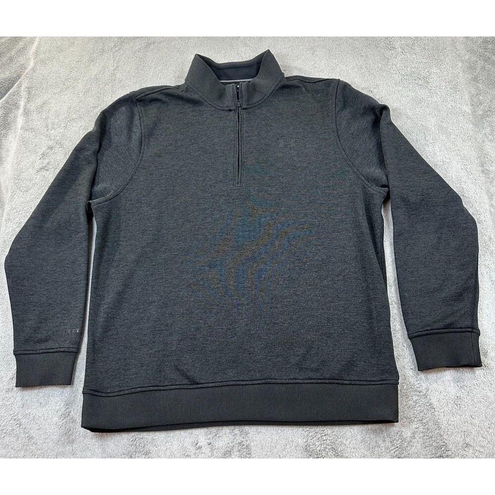 Under Armour Jacket Men’s ColdGear ¼ Zip Large Charcoal Gray Long Sleeve